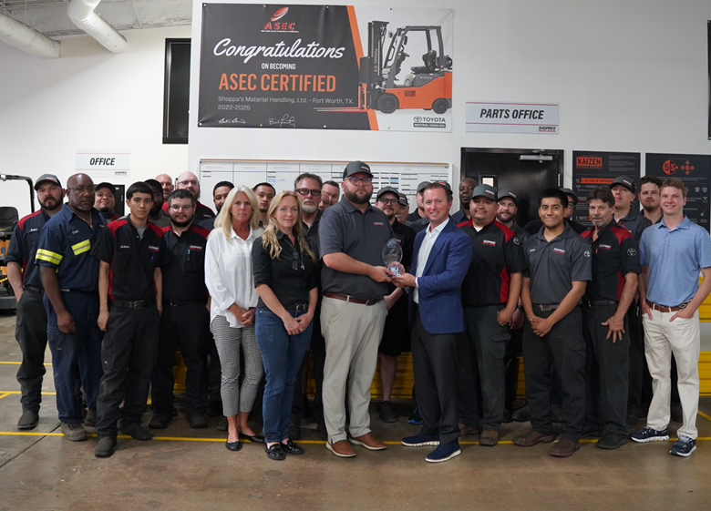 Team Shoppa’s Material Handling – Saginaw, TX.